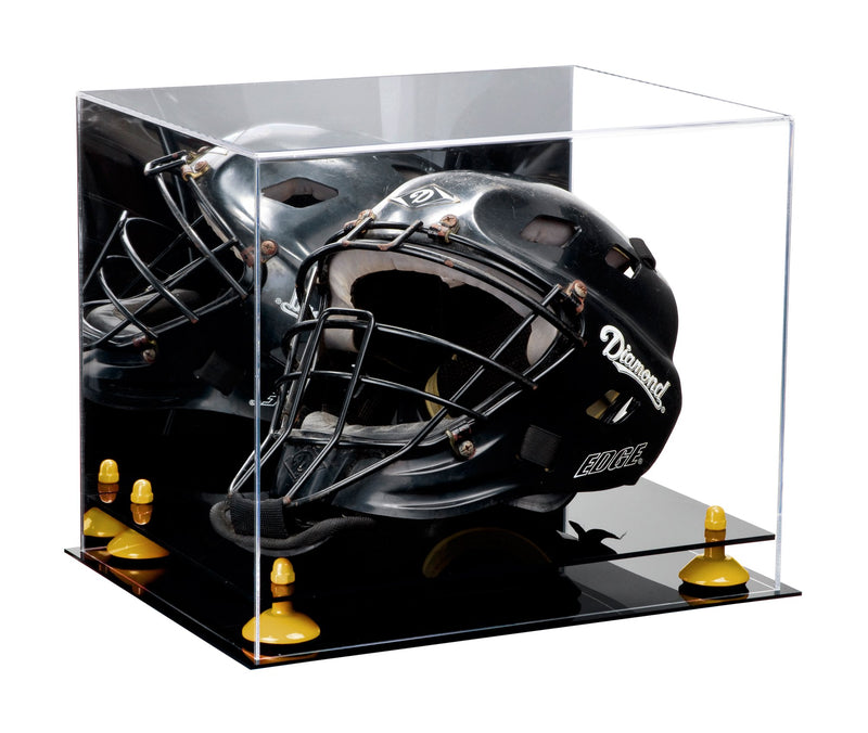 Black Based Catchers Helmet Display Case