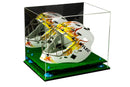 Dustproof clear acrylic display case for collectible display