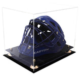 Clear Acrylic Catchers Helmet Display Case with Risers and Black Base