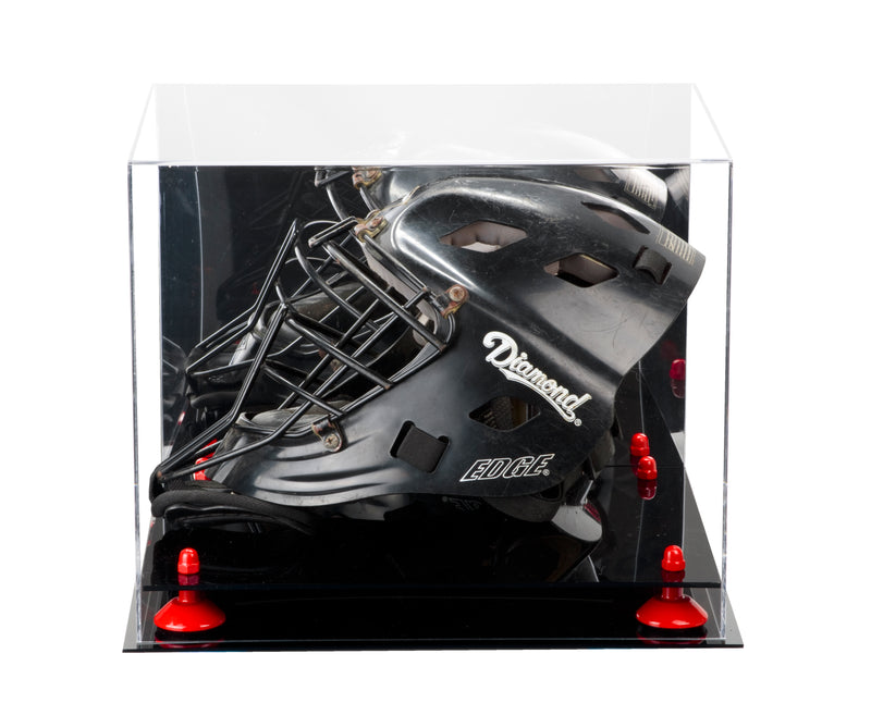 Catchers Helmet <br> Mirrored Display Case <br> <sub> MLB, NCAA, and more! </sub>, Display Case, Better Display Cases, Better Display Cases - Better Display Cases