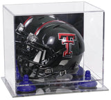 Mini/Miniature Football Helmet (not Full Size) Display Case - Mirror no Wall Mounts (A003/V45)