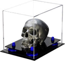 Clear acrylic display case for collectibles and memorabilia