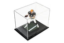 Clear acrylic display case for collectibles and memorabilia