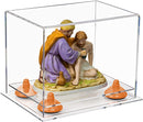 Clear acrylic display case for collectibles and memorabilia