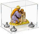 Clear acrylic display case for collectibles and memorabilia