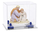 Clear acrylic display case for collectibles and memorabilia