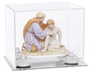 Clear acrylic display case for collectibles and memorabilia