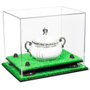 Clear acrylic display case for collectibles and memorabilia