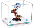 Clear acrylic display case for collectibles and memorabilia