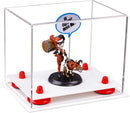 Clear acrylic display case for collectibles and memorabilia