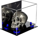 Clear acrylic display case for collectibles and memorabilia