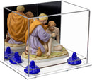 Clear acrylic display case for collectibles and memorabilia