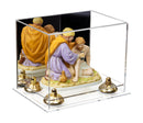 Clear acrylic display case for collectibles and memorabilia