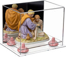 Dustproof clear acrylic display case for figures, models, and collectibles