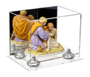 Clear acrylic display case for collectibles and memorabilia