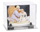 Clear acrylic display case for collectibles and memorabilia