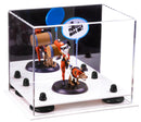 Clear acrylic display case for collectibles and memorabilia