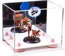 Clear acrylic display case for collectibles and memorabilia