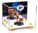 Clear acrylic display case for collectibles and memorabilia