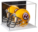 Clear acrylic display case for collectibles and memorabilia