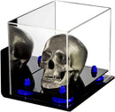 Clear acrylic display case for collectibles and memorabilia