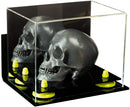 Clear acrylic display case for collectibles and memorabilia