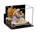 Clear acrylic display case for collectibles and memorabilia