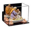 Clear acrylic display case for collectibles and memorabilia