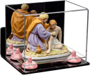 Clear acrylic display case for collectibles and memorabilia