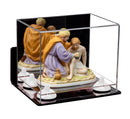 Clear acrylic display case for collectibles and memorabilia