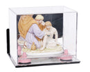 Clear acrylic display case for collectibles and memorabilia