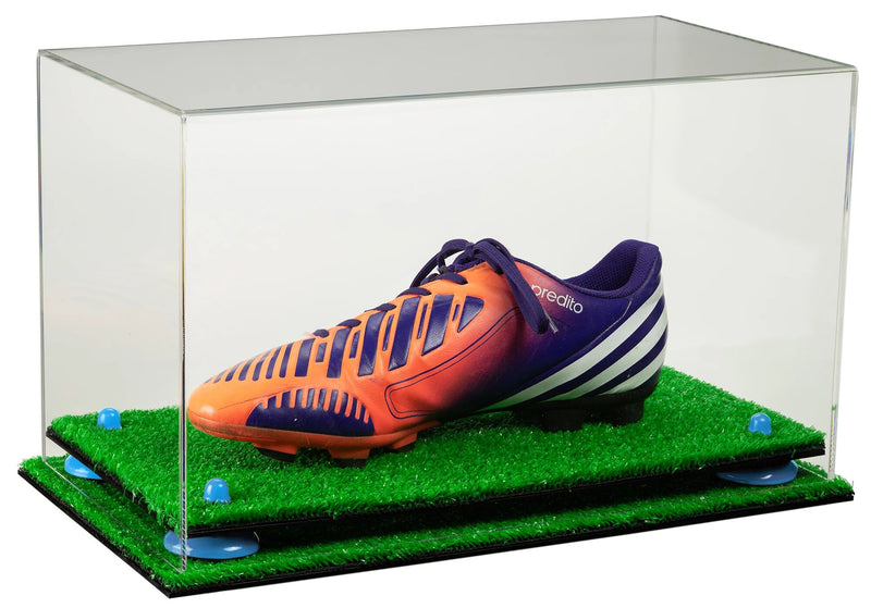 Acrylic Large Single Shoe Display Case for Basketball Shoe, Soccer, Football Cleat - 15x8x9 Clear (V11/A013)