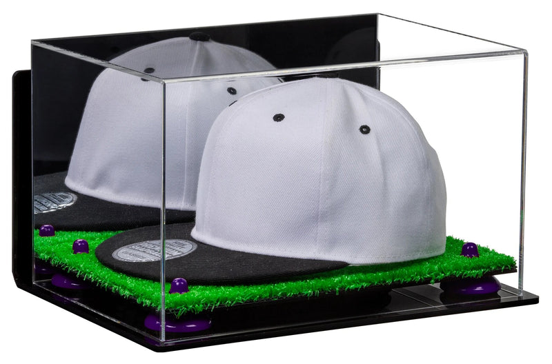 Snapback Hat or Baseball Cap Display Case -Mirror Wall Mount (A018/V40)