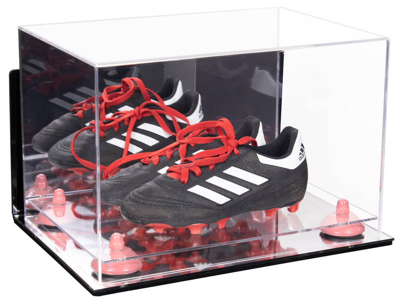Acrylic Kids Shoes Display Case 12 x 8.25 x 8 - Mirror Wall Mounts (A004/V41)