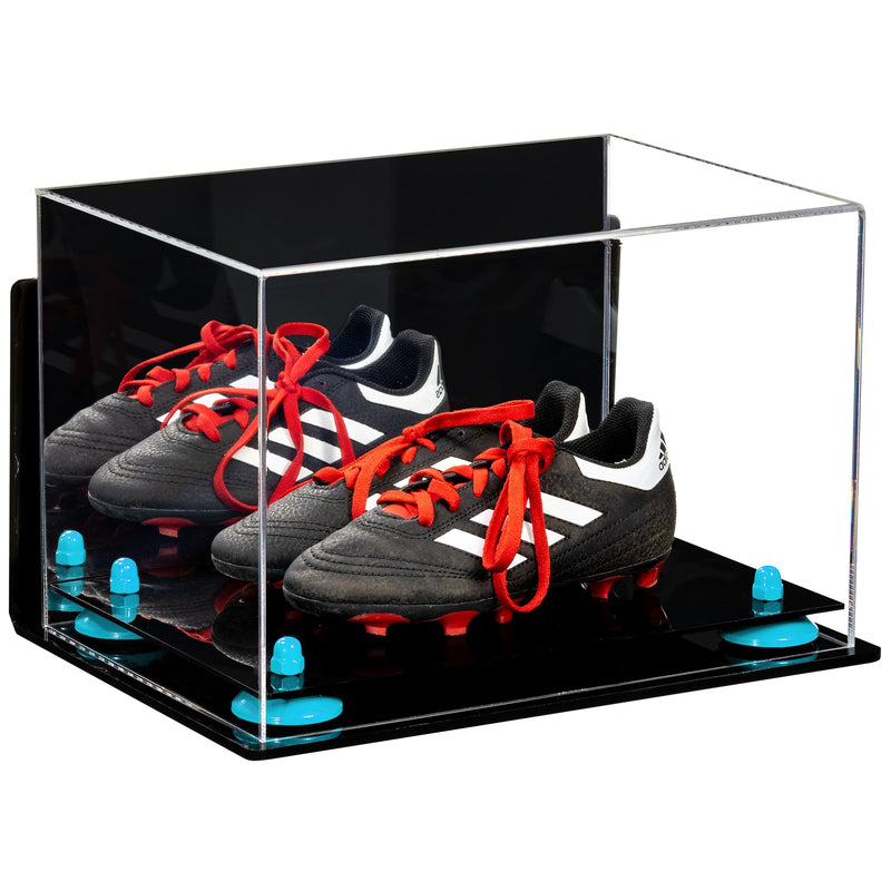 Acrylic Kids Shoes Display Case 12 x 8.25 x 8 - Mirror Wall Mounts (A004/V41)
