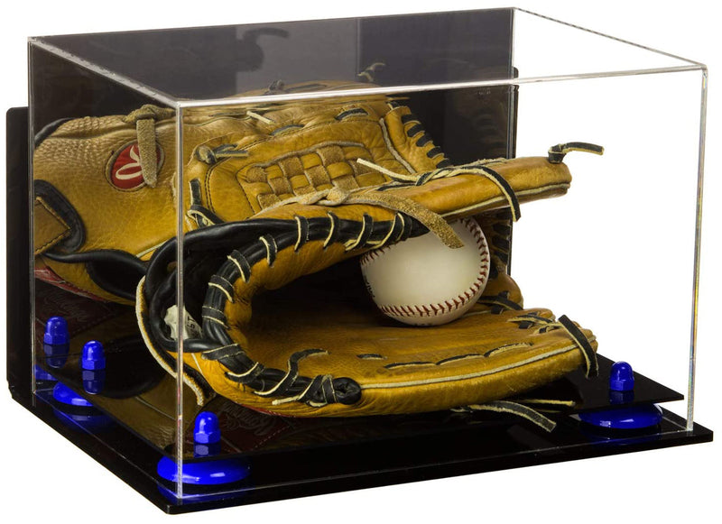 Acrylic Baseball Glove Display Case - Mirror Wall Mounts (V41/A004)