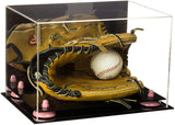 Acrylic Baseball Glove Display Case - Mirror No Wall Mounts  (V41/A004)