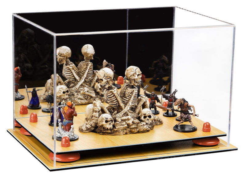 Acrylic Versatile Display Case 12 X 8.25 X 8 - Mirror Wall Mounts (V41/A004)
