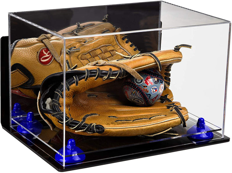 Acrylic Baseball Glove Display Case - Mirror Wall Mounts (V41/A004)