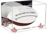 Full-Size Football Display Case Horizontal - Mirror No Wall Mount (B41/A004)