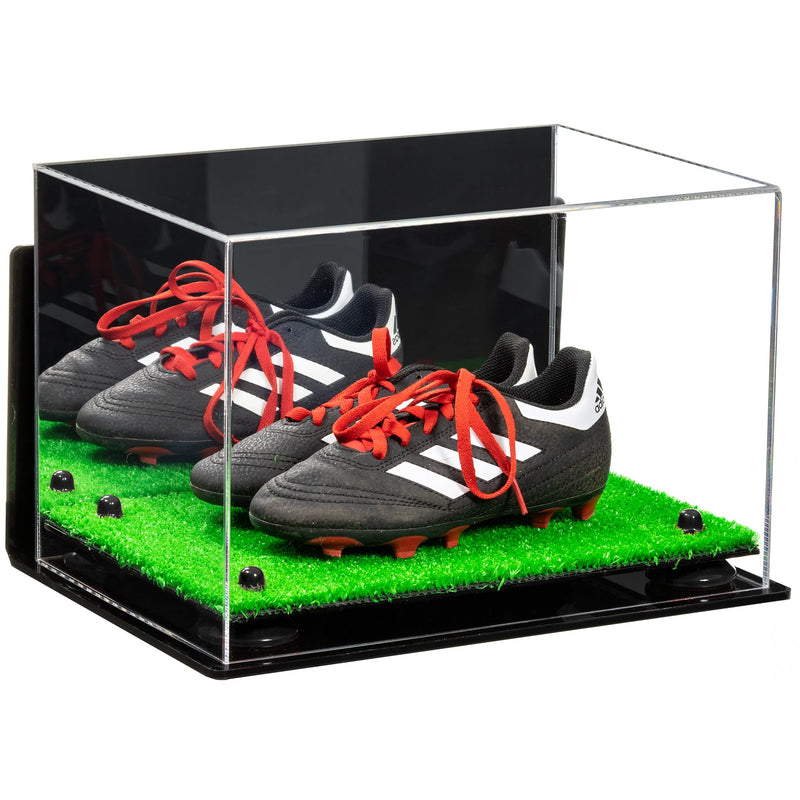 Acrylic Kids Shoes Display Case 12 x 8.25 x 8 - Mirror Wall Mounts (A004/V41)
