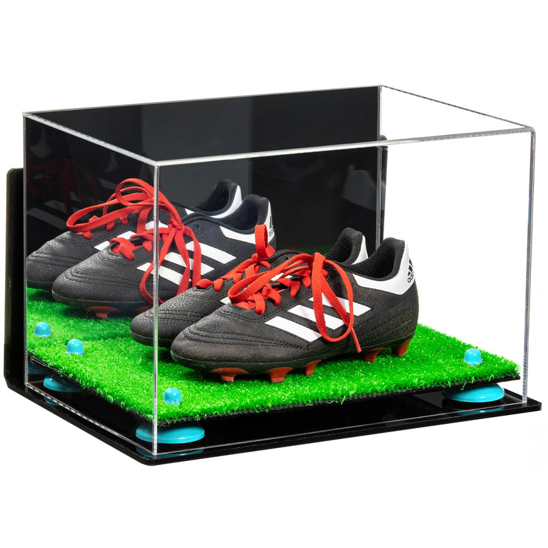 Acrylic Kids Shoes Display Case 12 x 8.25 x 8 - Mirror Wall Mounts (A004/V41)