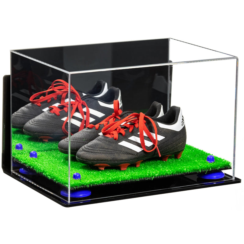 Acrylic Kids Shoes Display Case 12 x 8.25 x 8 - Mirror Wall Mounts (A004/V41)