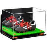 Acrylic Kids Shoes Display Case 12 x 8.25 x 8 - Mirror Wall Mounts (A004/V41)