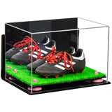 Acrylic Kids Shoes Display Case 12 x 8.25 x 8 - Mirror Wall Mounts (A004/V41)