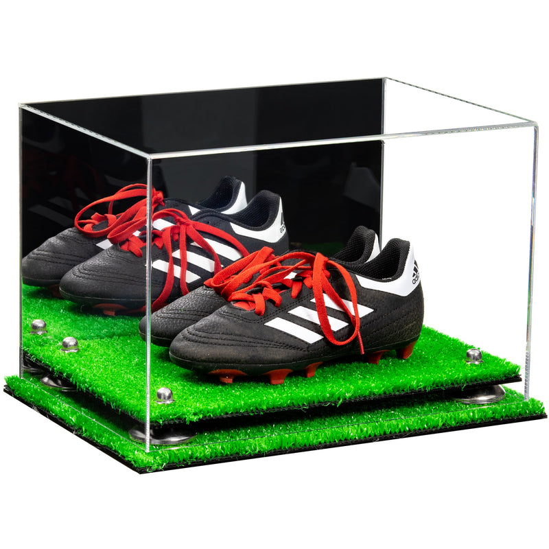 Acrylic Kids Shoes Display Case 12 x 8.25 x 8 - Mirror Wall Mounts (A004/V41)