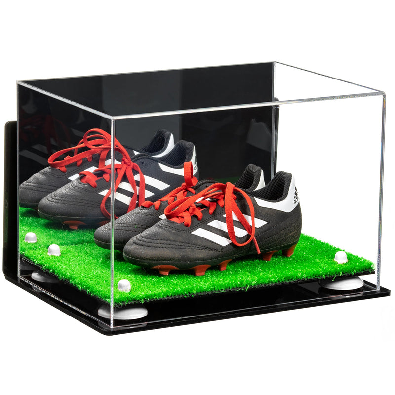 Acrylic Kids Shoes Display Case 12 x 8.25 x 8 - Mirror Wall Mounts (A004/V41)