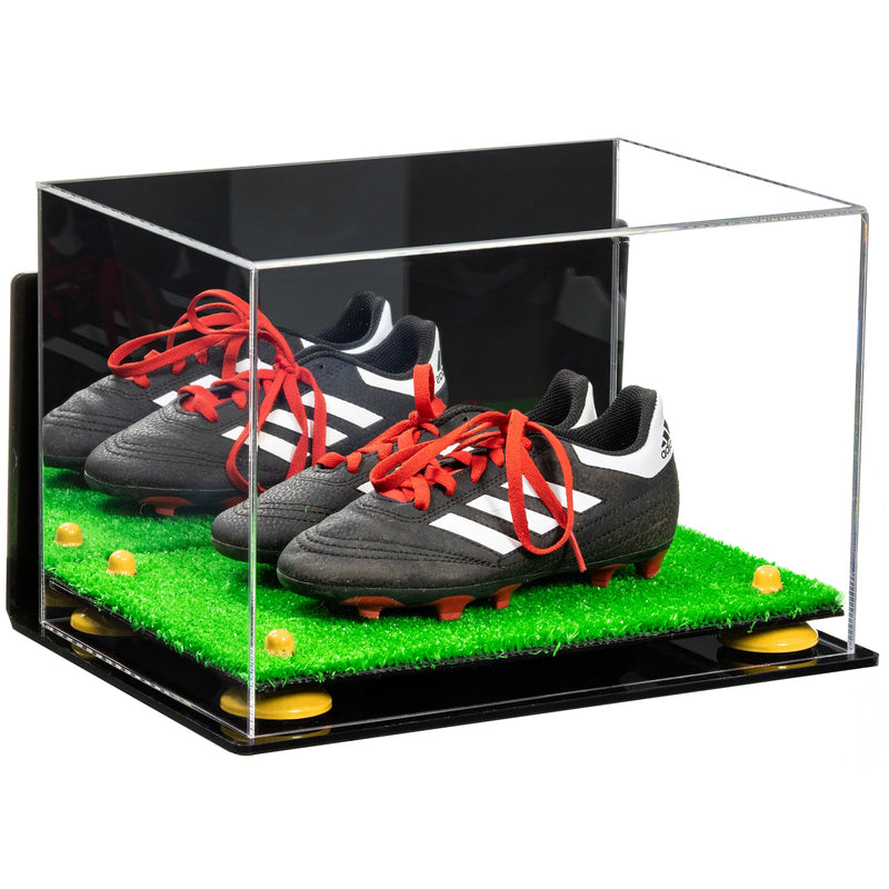 Acrylic Kids Shoes Display Case 12 x 8.25 x 8 - Mirror Wall Mounts (A004/V41)