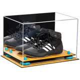 Acrylic Kids Shoes Display Case 12 x 8.25 x 8 - Mirror Wall Mounts (A004/V41)