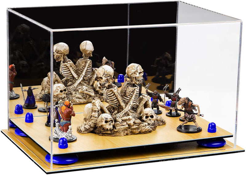 Acrylic Kids Shoes Display Case 12 x 8.25 x 8 - Mirror no Wall Mounts (A004/V41)